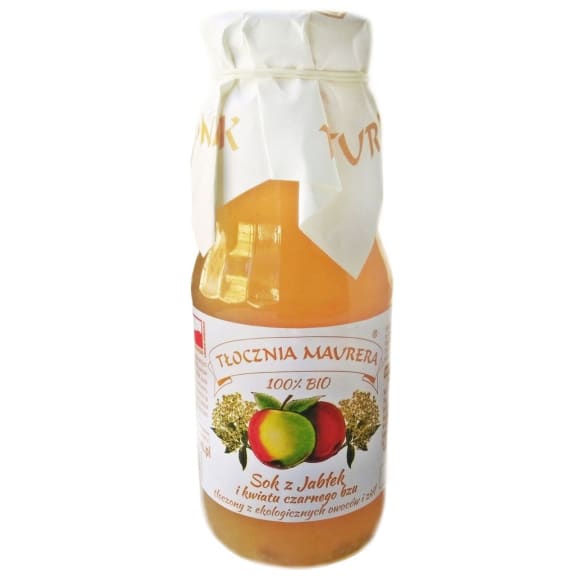 Levně Tłocznia Maurera Šťáva z jablek a květů černého bezu Bio