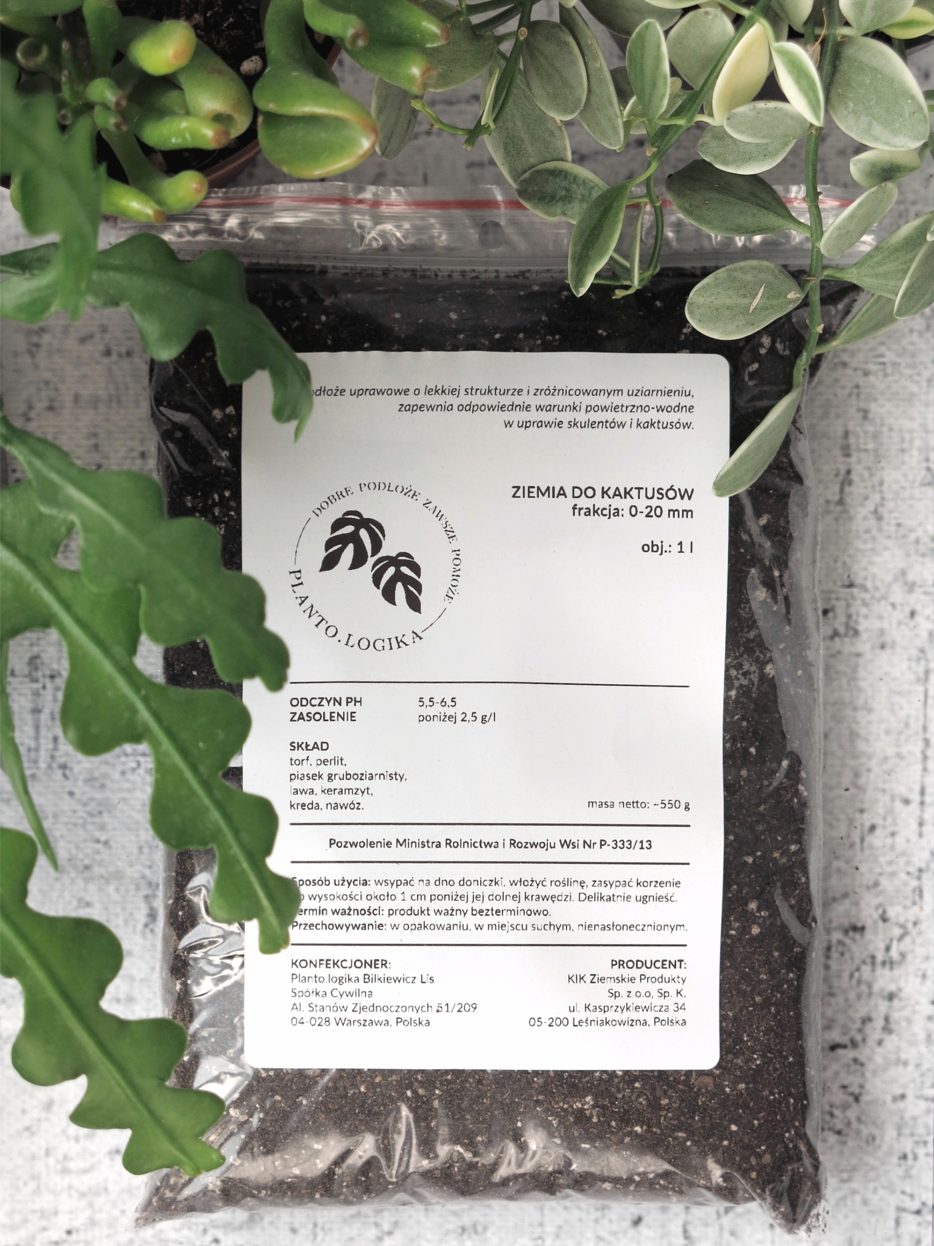 Podłoże ziemia do kaktusów sukulentów super 3L