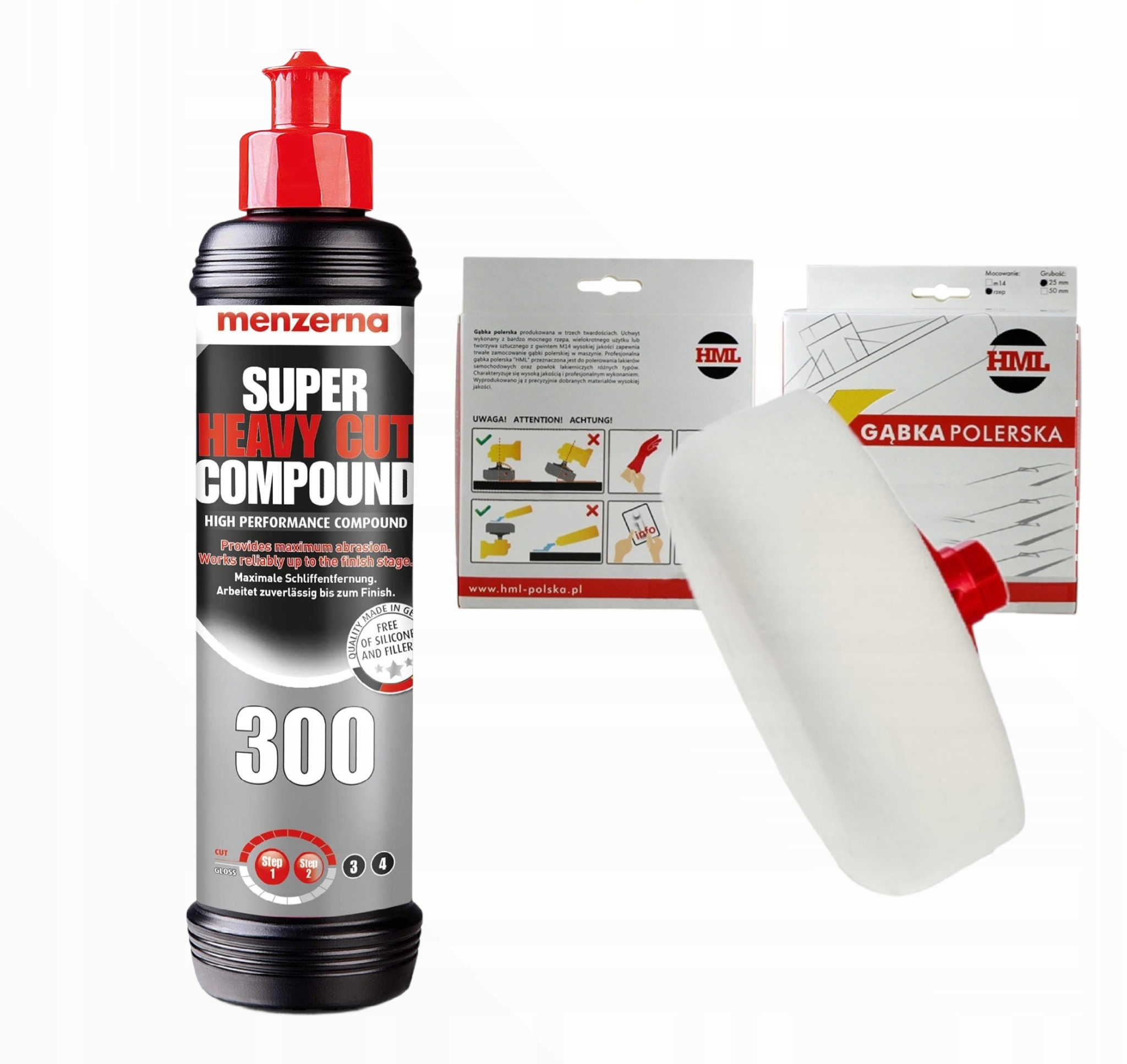 MENZERNA SHCC 300 mocna pasta polerska 250ml ,Pad