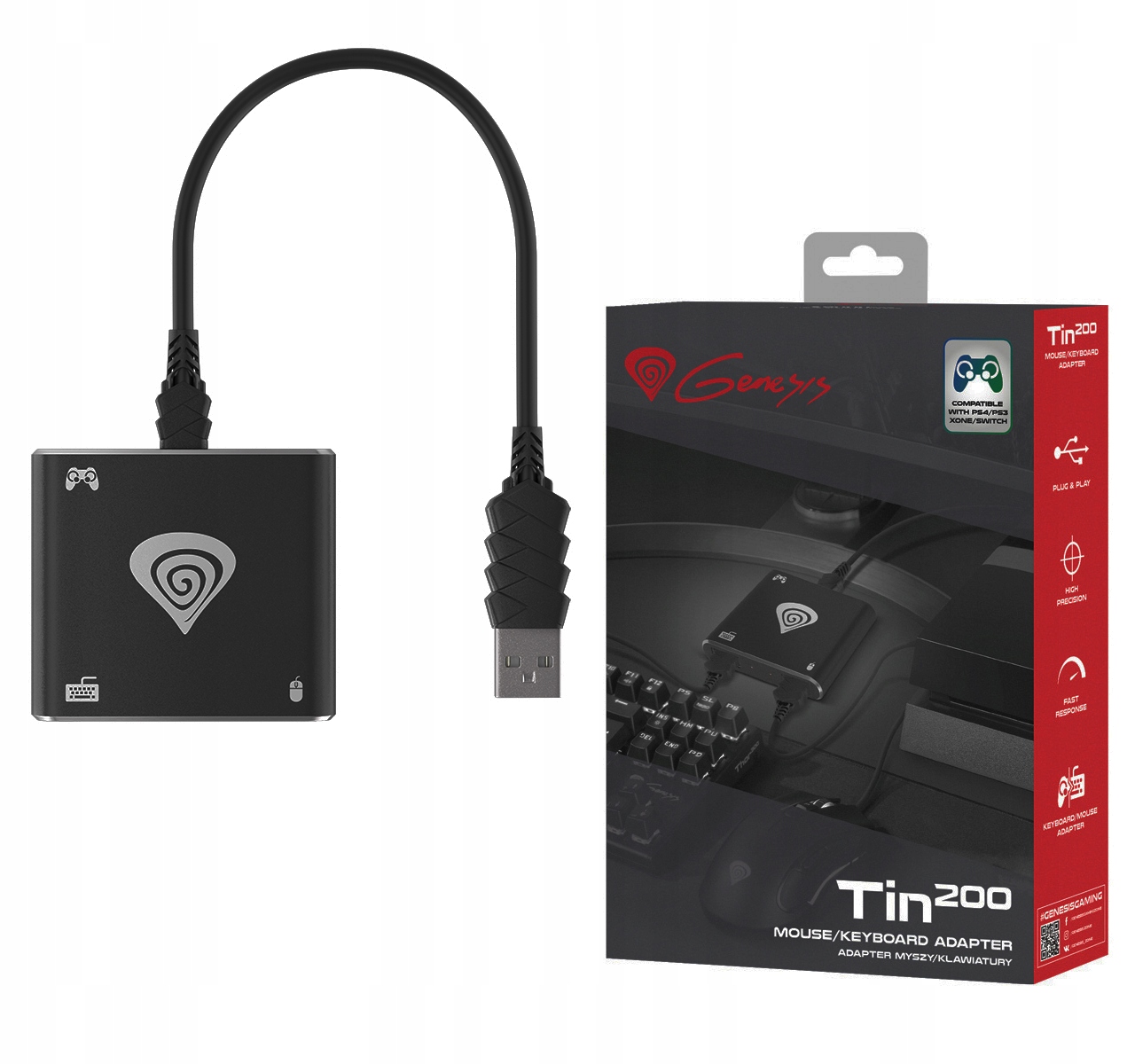 

Adapter Myszy Klawiatury Genesis Tin 200 PS3 Ps4 X