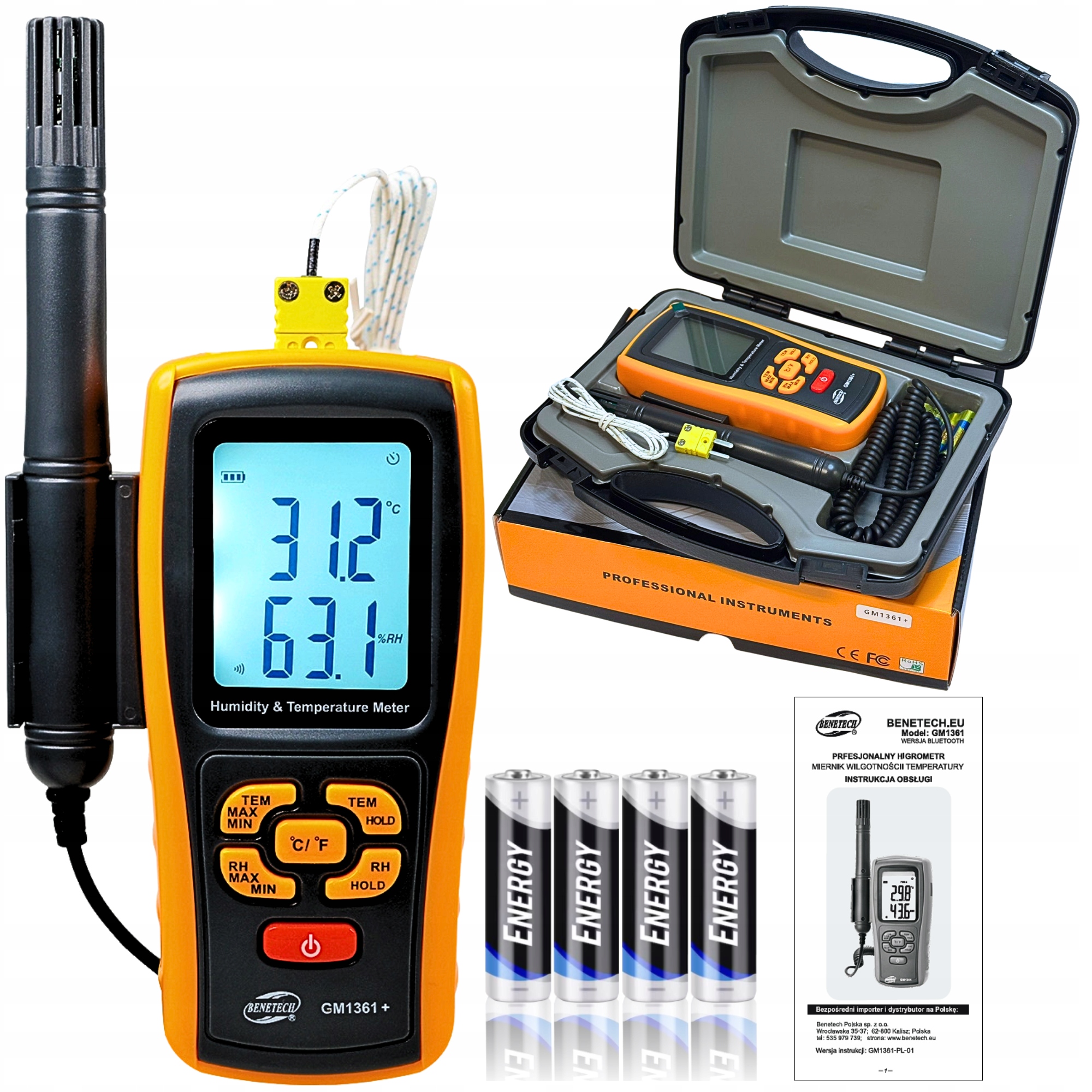 Vlhkoměr Přesné Měření Regulace Vlhkosti Vzduchu Ce Rh