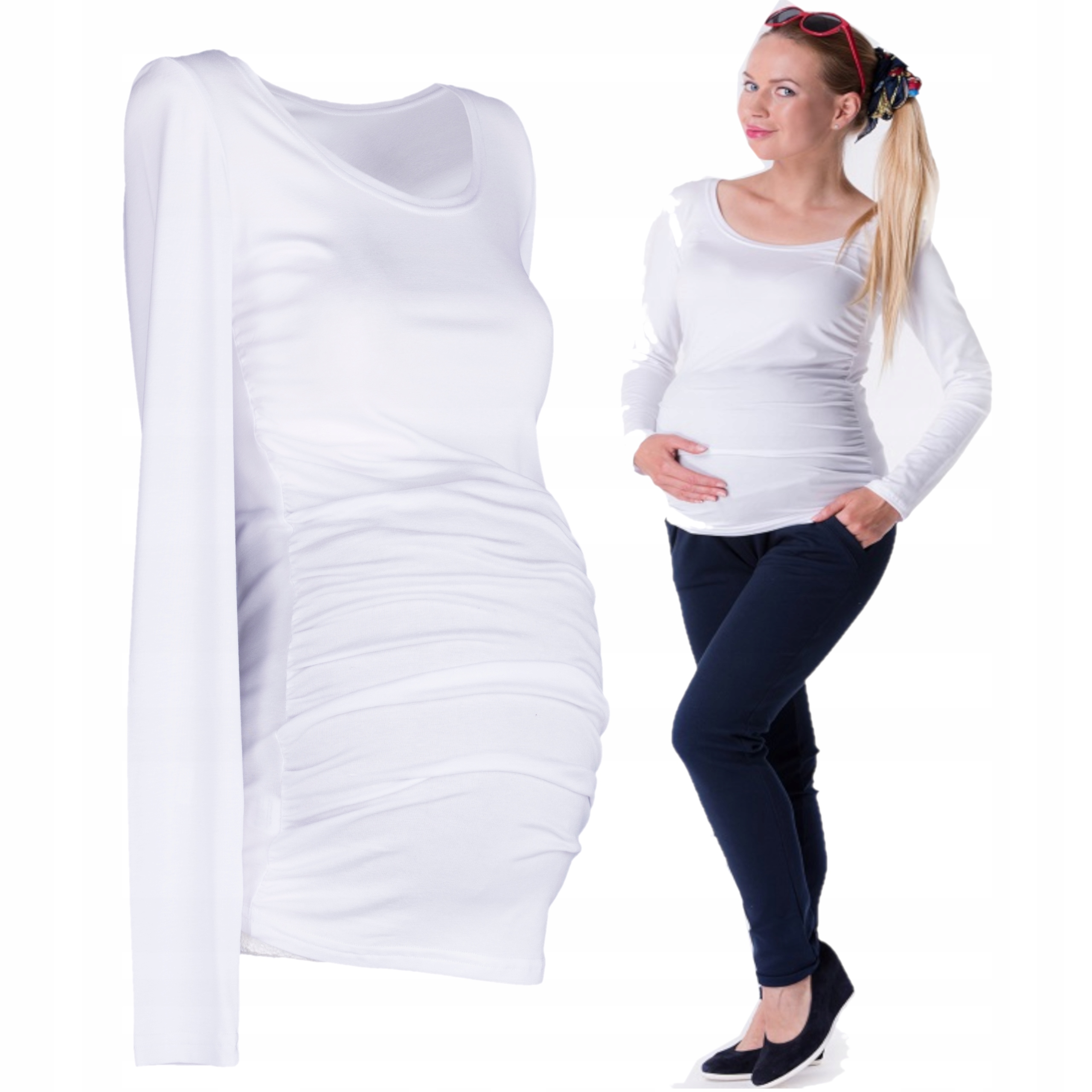 

Bluzka ciążowa długi rękaw