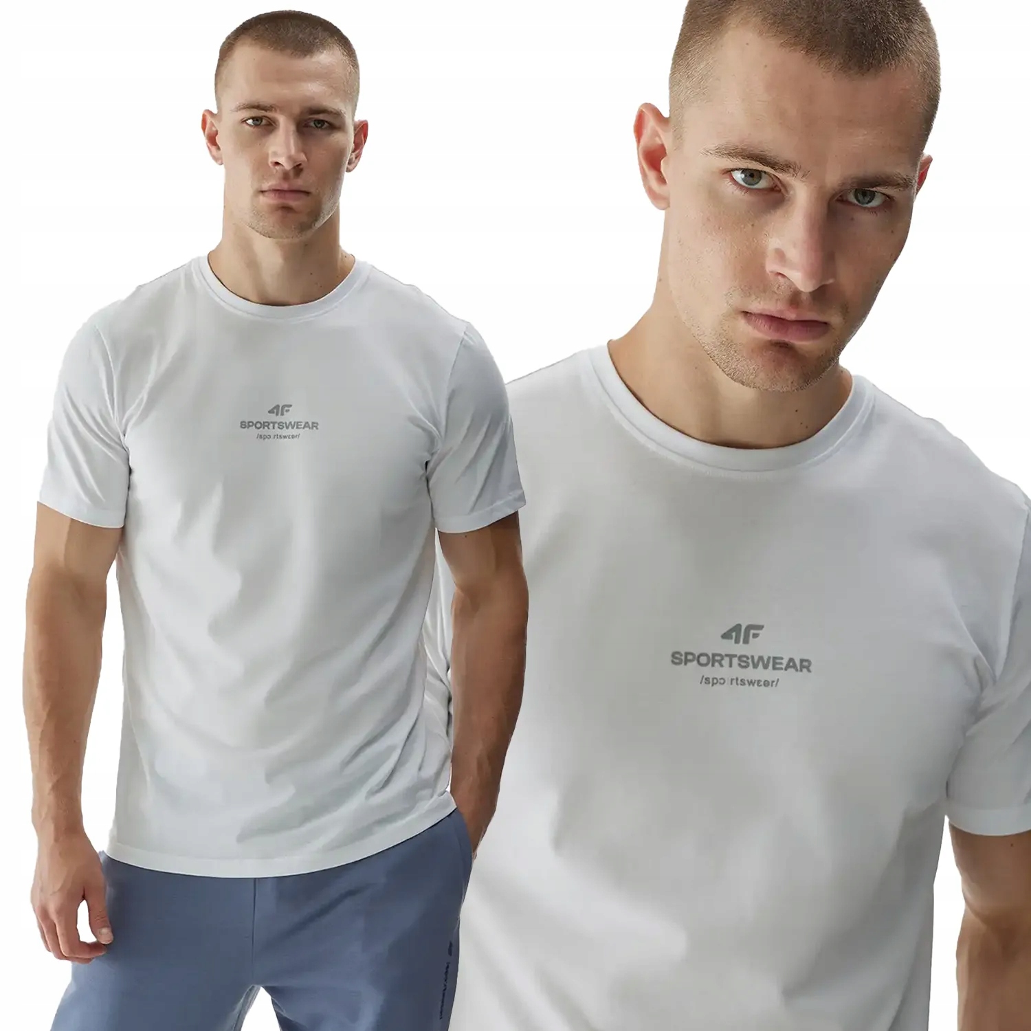 KOSZULKA MĘSKA 4F T-SHIRT SPORTOWY BAWEŁNIANY CASUAL AW24M1585 Rozmiar L