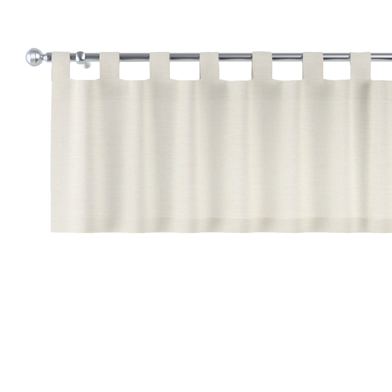 Lambrequin na popruhoch 390 x 40 cm biely