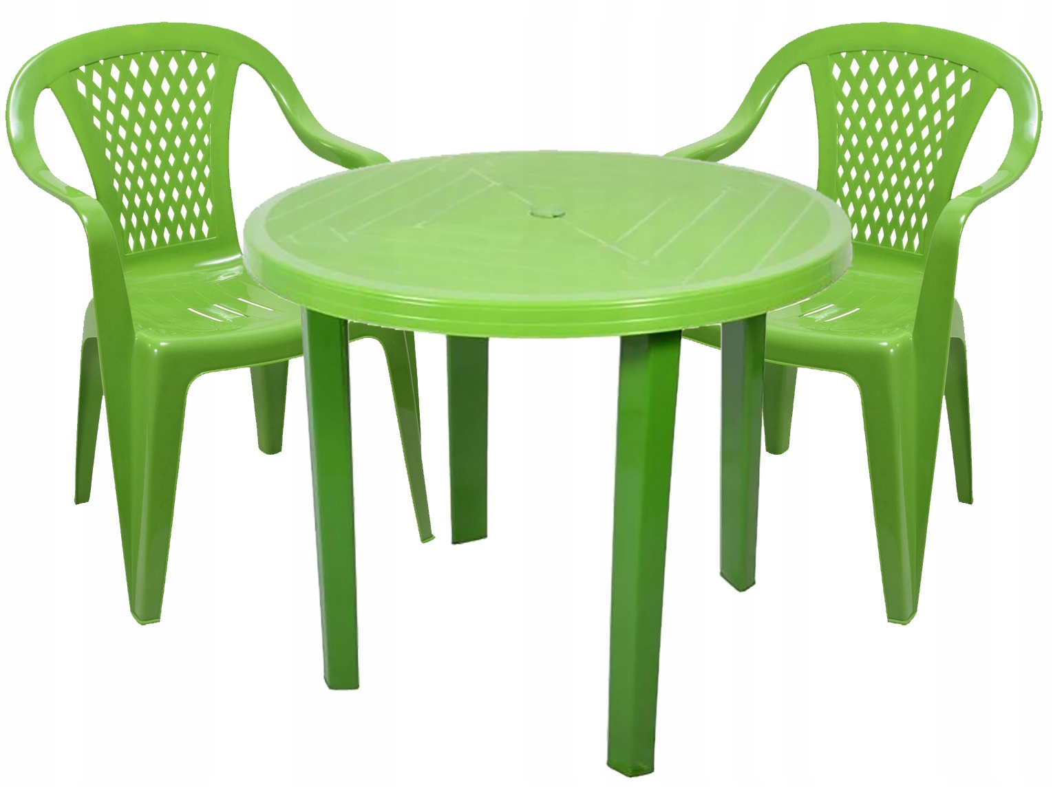 2+1 ZESTAW MEBLI KRZESŁA STÓŁ OGRODOWY LIMONKA