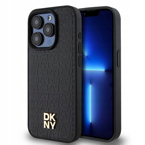 Dkny DKHMP15LPSHRPSK iPhone 15 Pro6.1 černý/černý hardcase Leather Pattern