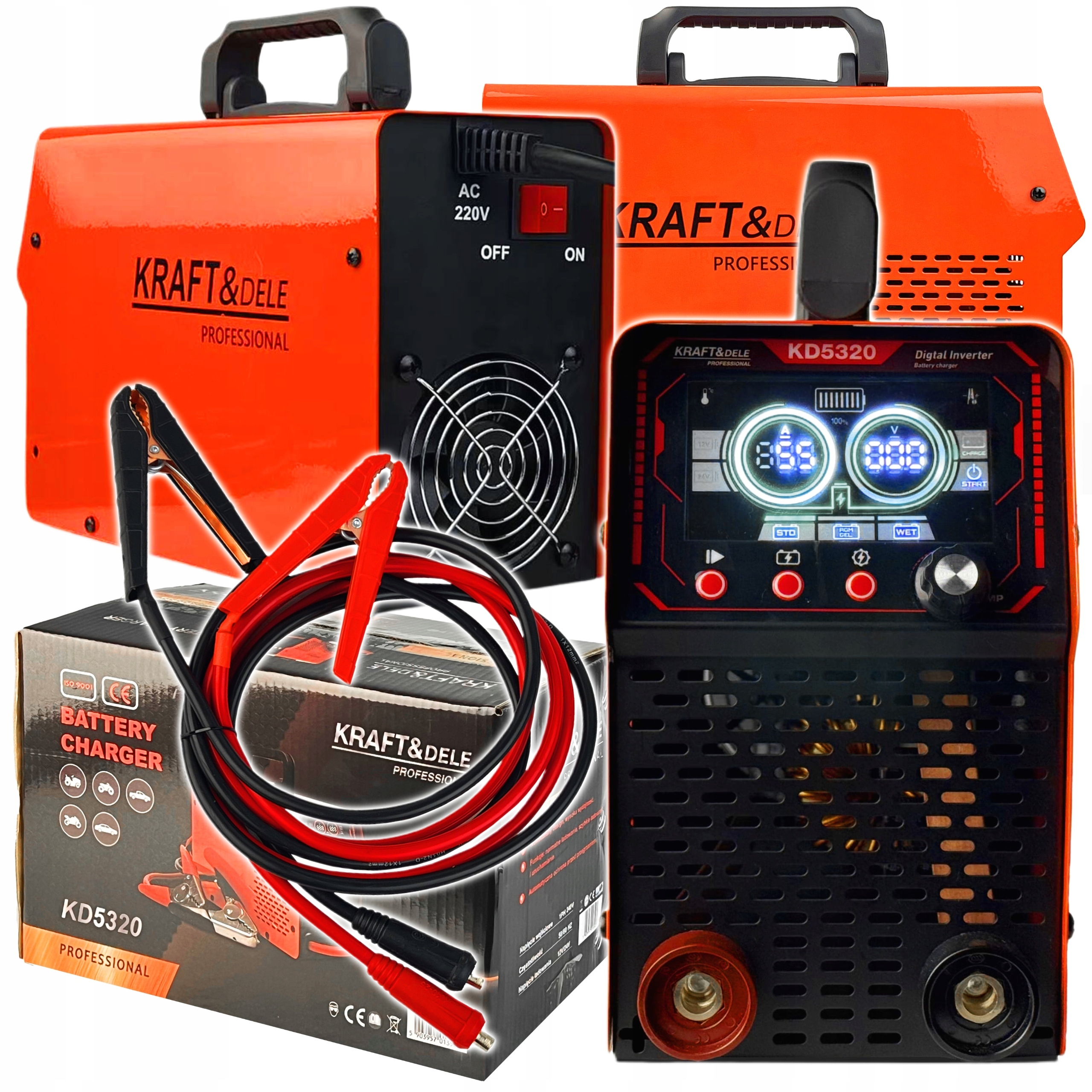 Usmerňovač S Rozbehom 12/24V 50-800Ah 55A Rozbeh 500A 180-240V 50/60Hz