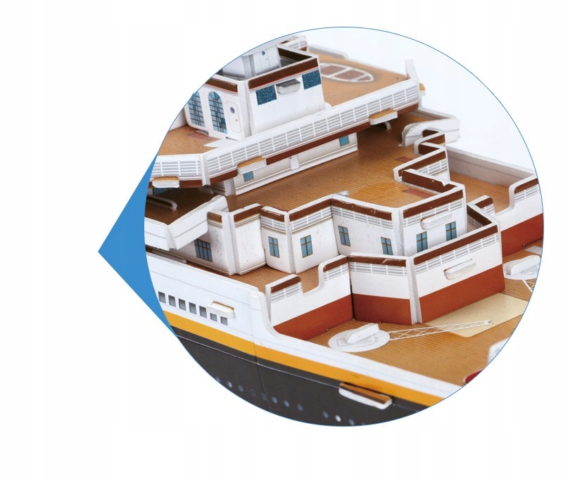 PUZZLE 3D STATEK TITANIC ZESTAW XL 113EL 0110