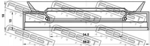 USZCZELNIACZ NAPĘDU FORD MAVERICK 2.0 FWD 2.3 3.0 Numer katalogowy części 95PDS-36581018C