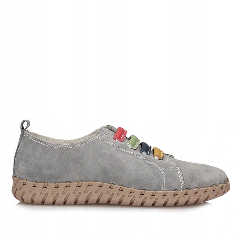 Dámské polobotky Vinceza 95377 Gr šedé, kožené, nazouvací