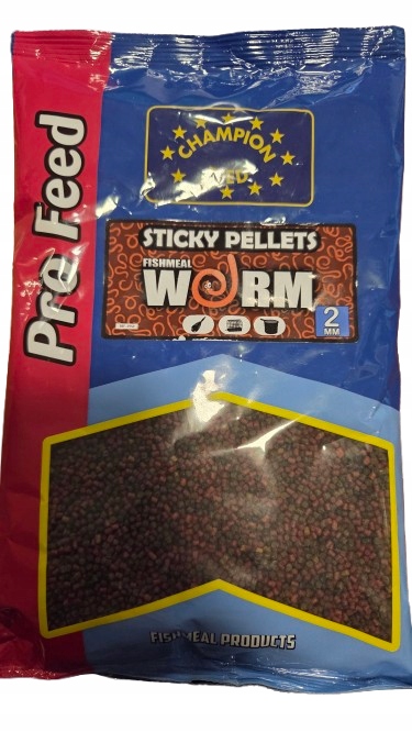 Pellet 2mm method feeder Champion Feed Sticky Pellets Worm 650g