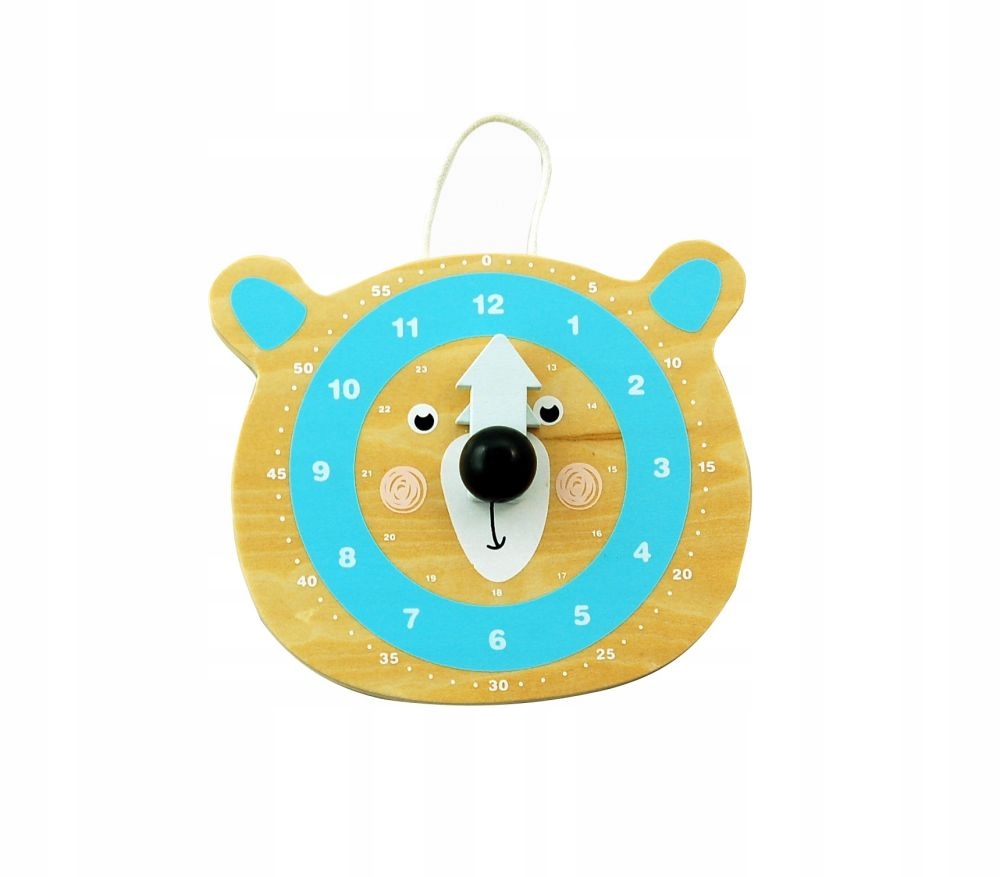

Edukacyjny Drewniany Zegar Nauka Czasu Godzin