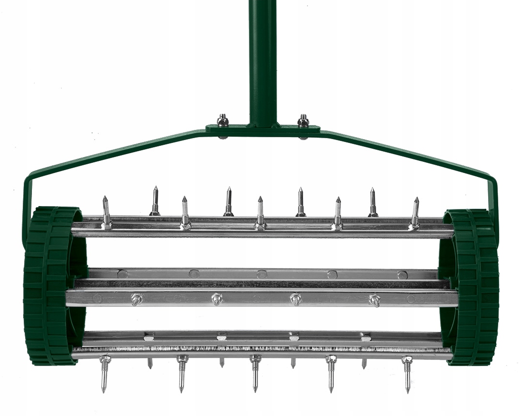 Aerator ręczny, wertykulator walcowy do trawy 27 kolcy średnica 15cm VERTO Stan opakowania oryginalne
