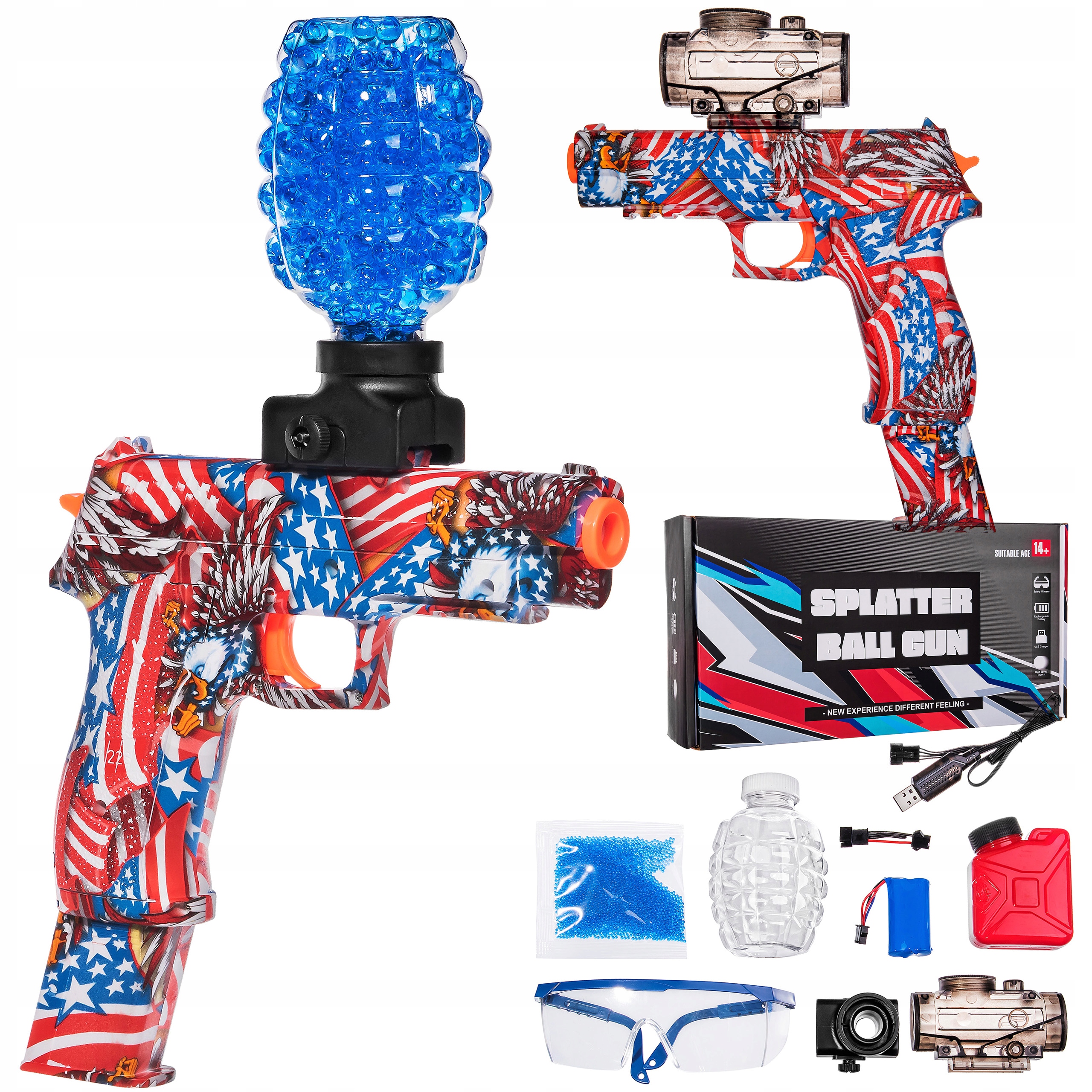 KARABIN PISTOLET MP AUTOMAT NA KULKI ŻELOWE_EAGLE_