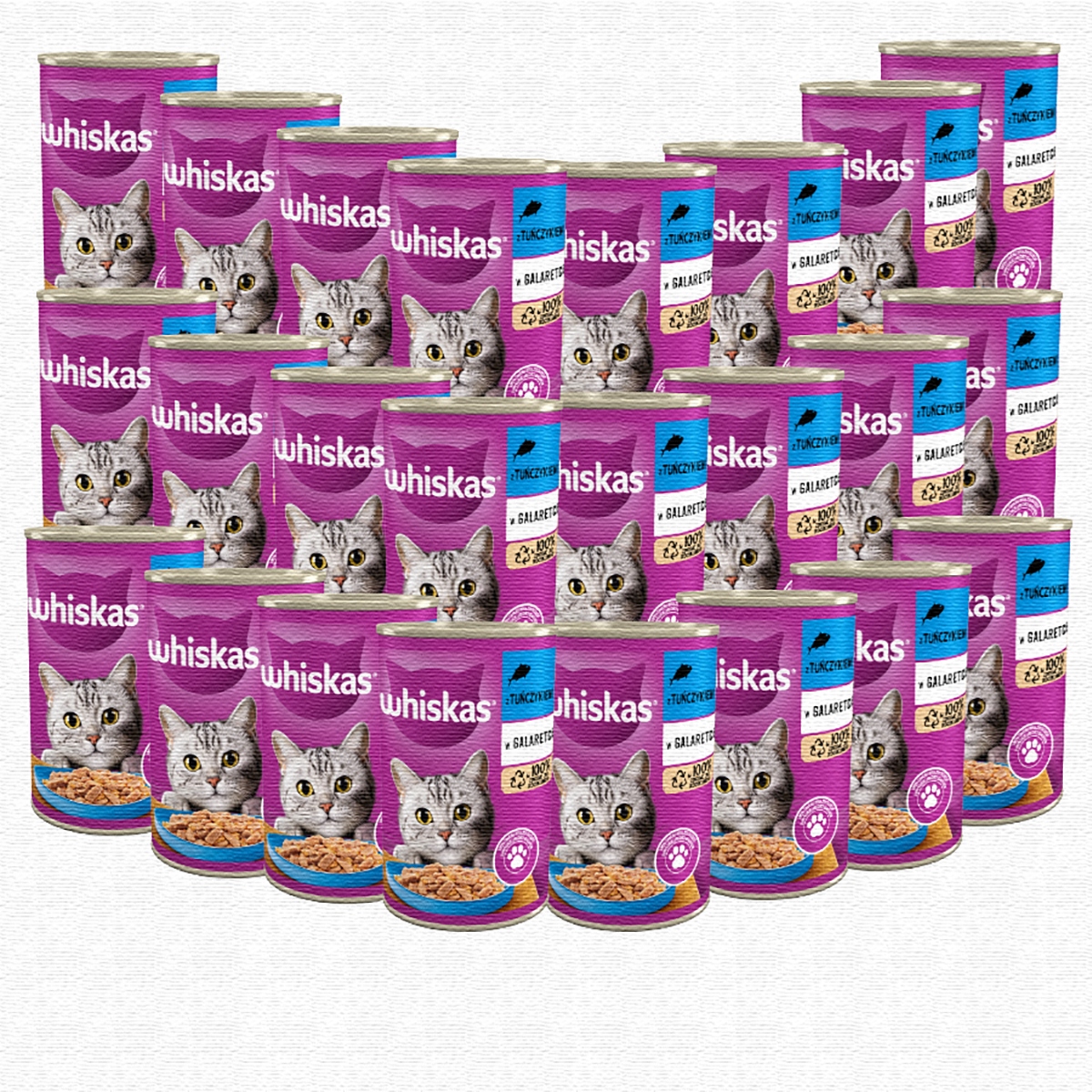 Levně Whiskas Tuňákové Želé 9,6 kg 24x400g Krmivo mokré krmivo pro kočky