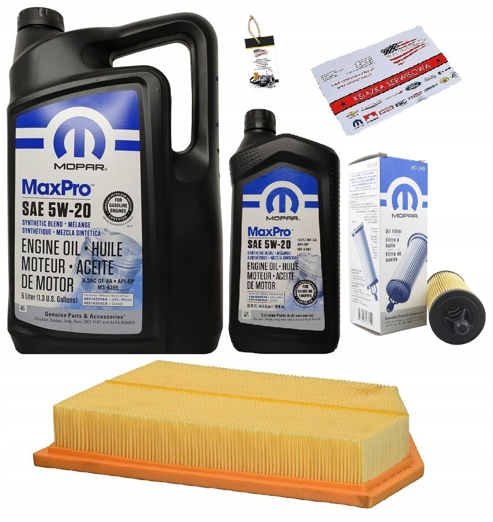MOPAR 5W20 + FILTRY JEEP CHEROKEE 3,2 14-18