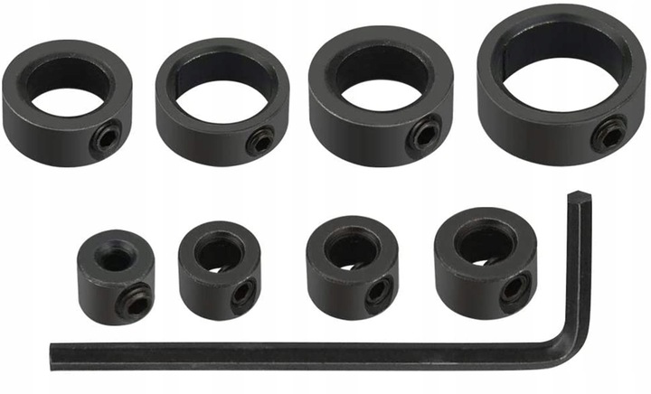 OGRANICZNIKI GŁĘBOKOŚCI WIERCENIA DO WIERTEŁ 8 szt