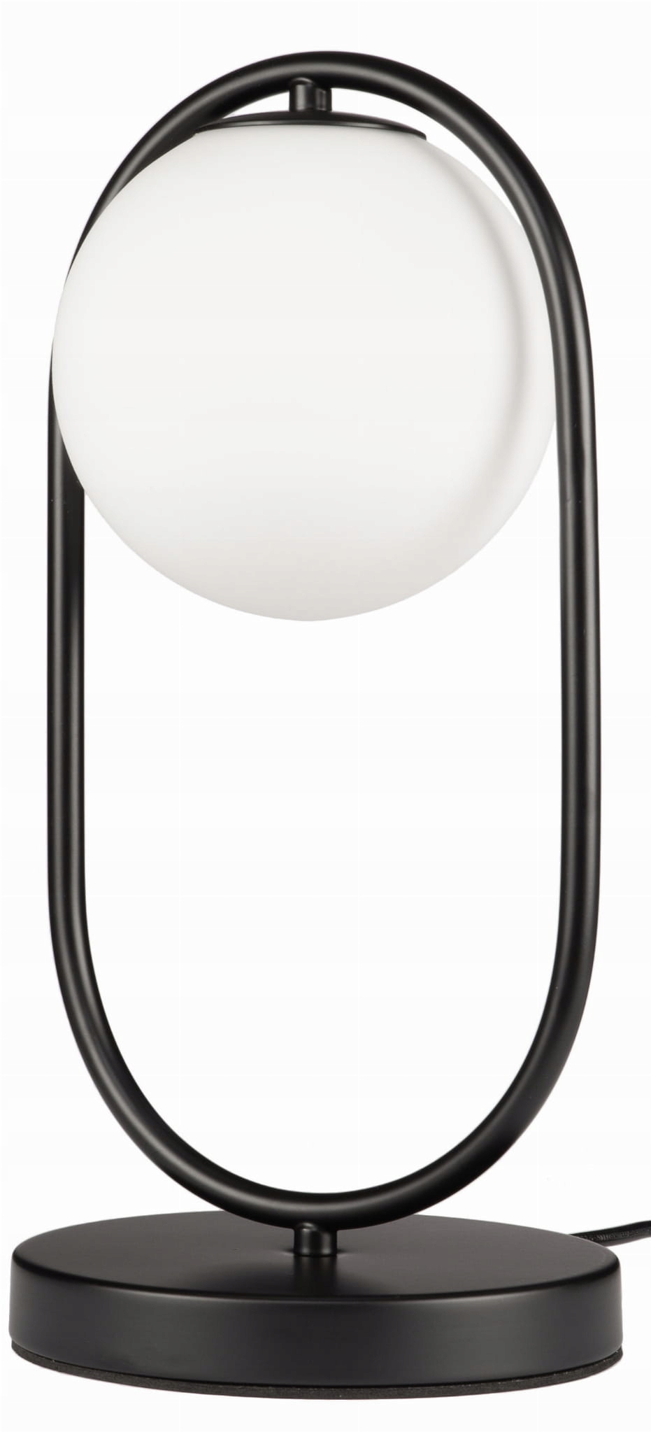 Lampka nocna stołowa milano Ring czarna