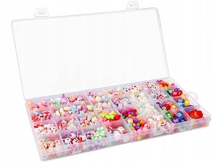 ZESTAW KORALIKÓW KORALIKI DO BRANSOLETEK OPASEK Marka Doris