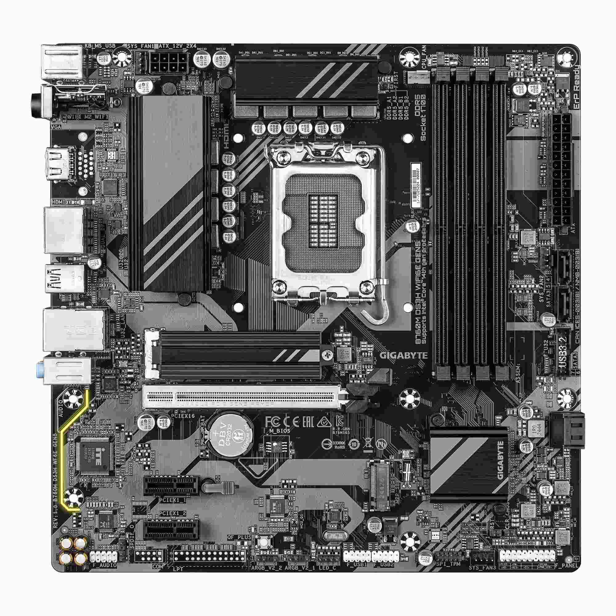 Gigabyte B760M DS3H WIFI6E GEN5 mATX płyta główna LGA1700 DDR5