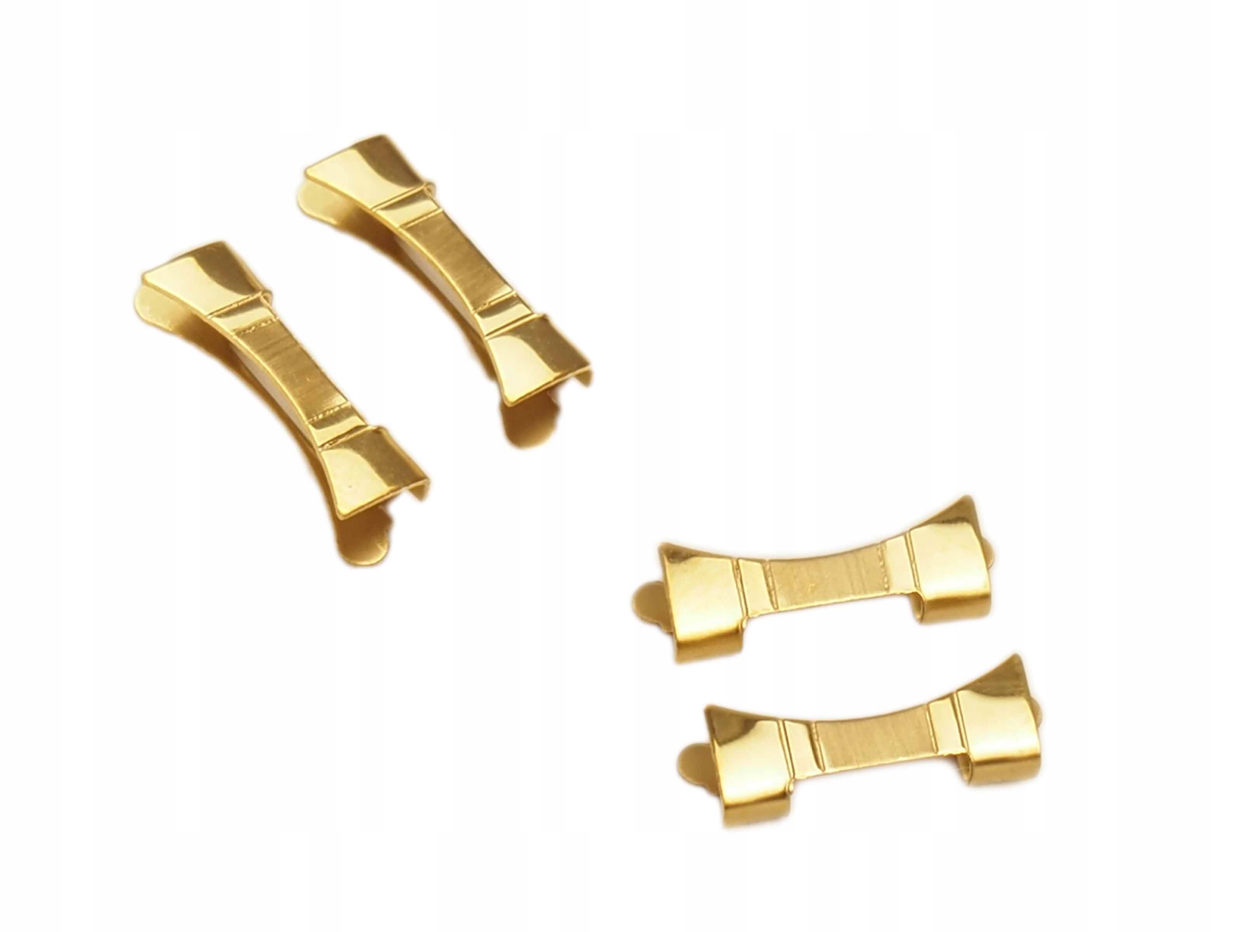 18 mm Bransoleta zegarka Złota Stal Pełne Ogniwa Płeć uniseks