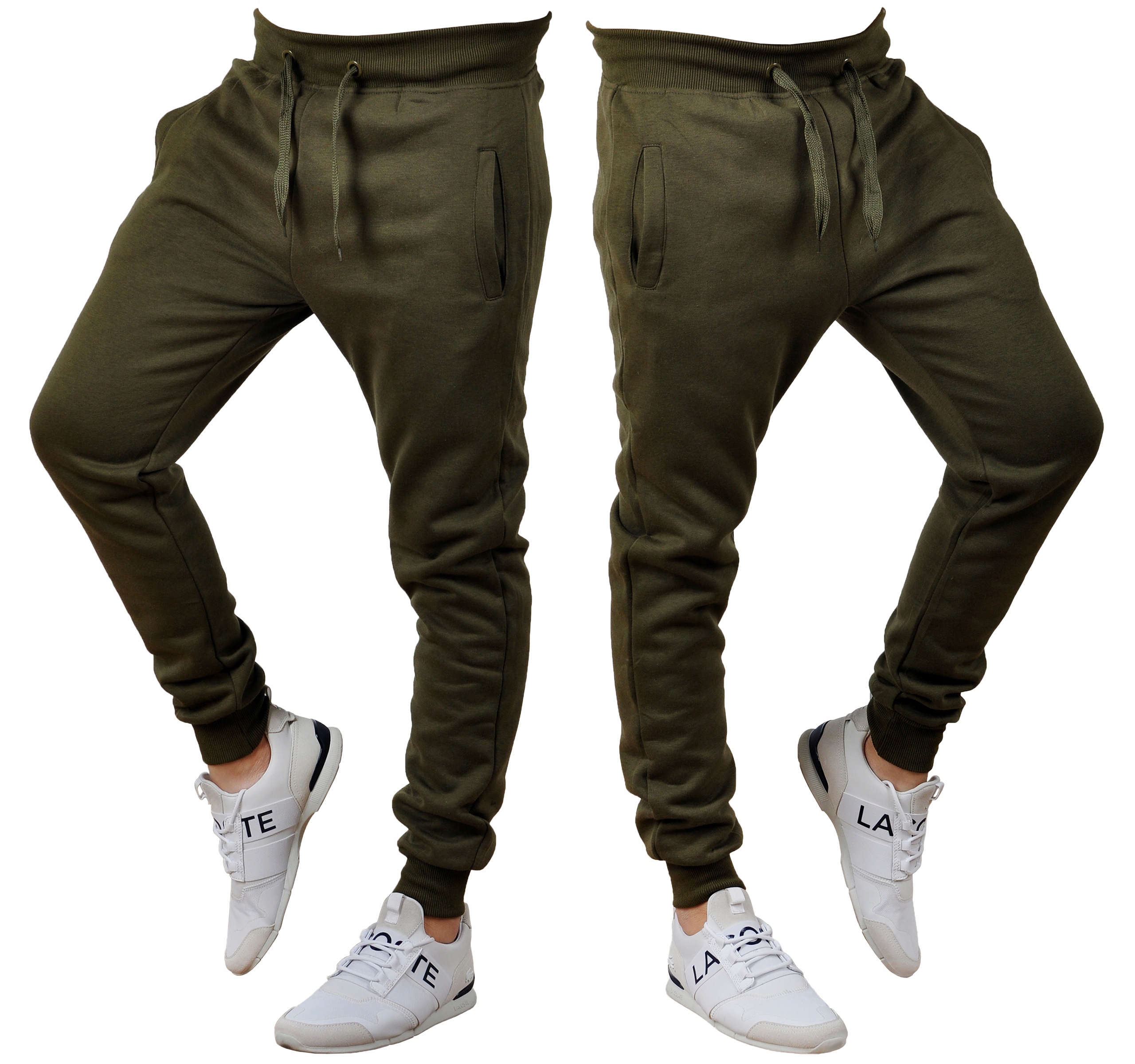 k01 r. M MĘSKIE SPODNIE DRESOWE JOGGERY GŁADKIE