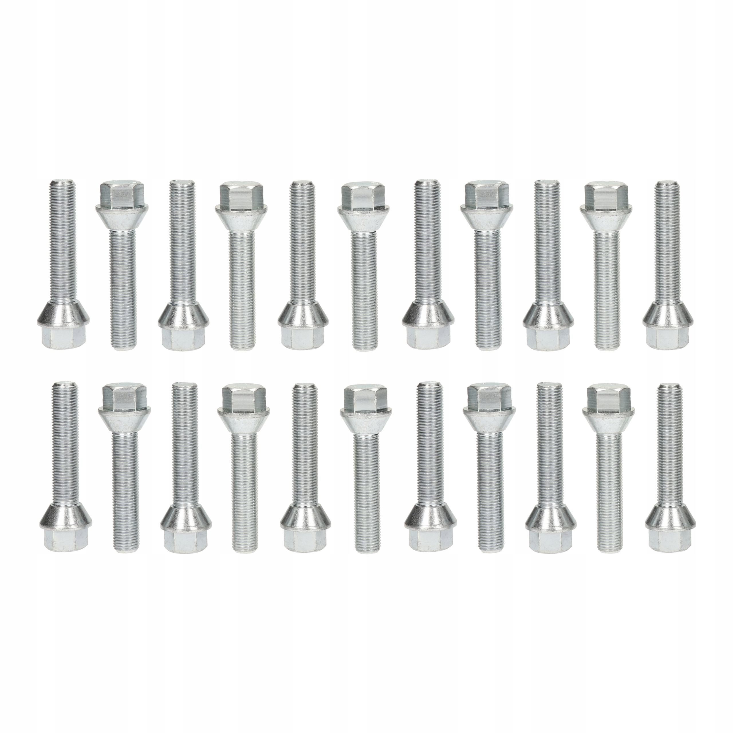 Винты 12x1. 5 для дисков конус 55 мм набор 20шт