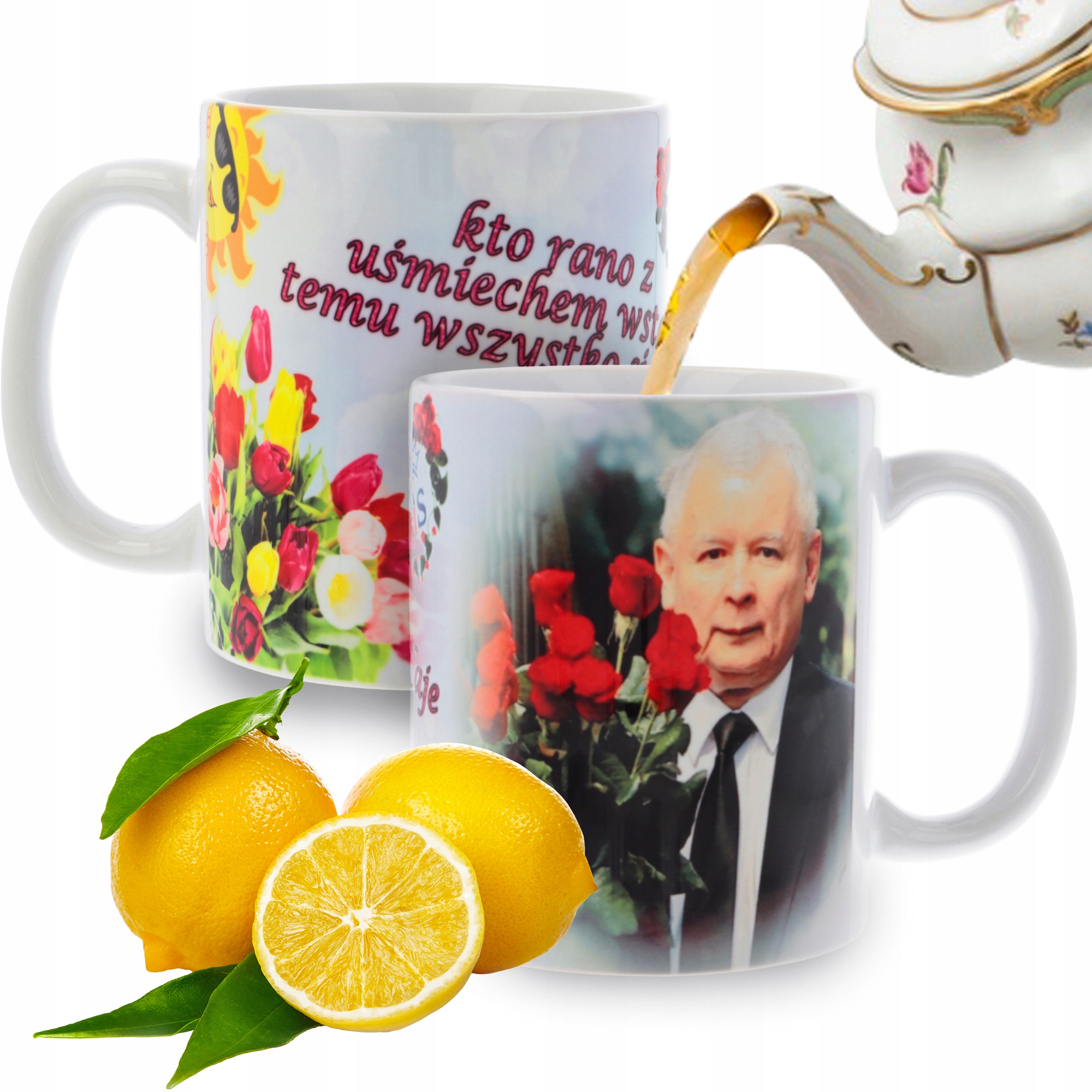 

Kubek Prezesa Biały Śmieszny Pis Kaczyński