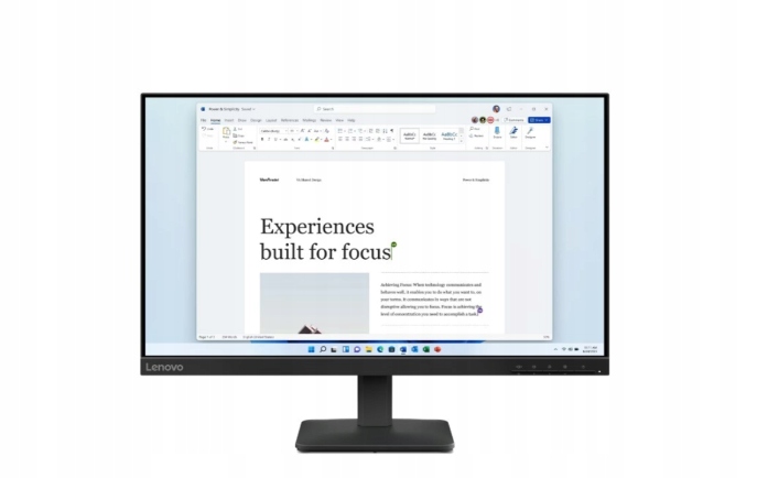 Monitor Lenovo L24-4e 23.8" FHD IPS HDMI VGA 68C2KAC1EU