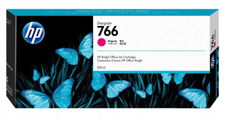 Atramentová náplň Hp 766 Magenta P2V90A 300ml Hp XL 3600 2026r. Originálna