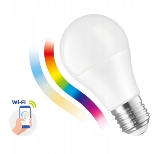 

Żarówka Led E27 13W Rgb+cct Smart WiFi Ściemnialna