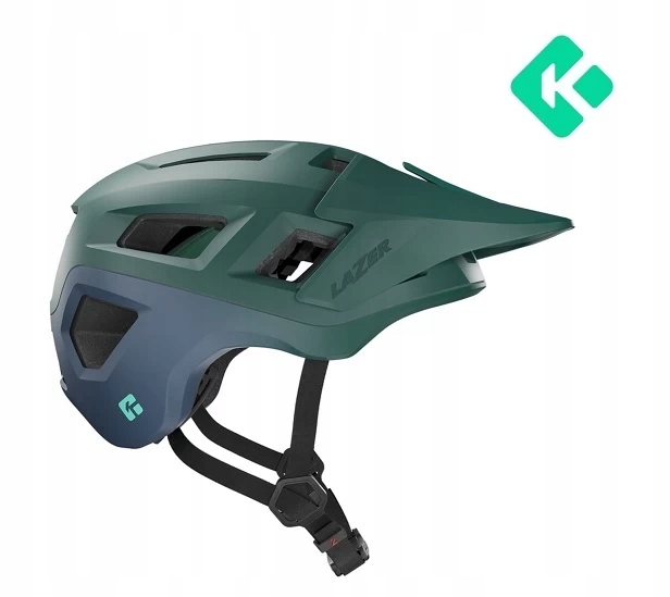 Enduro helma Lazer Coyote KinetiCore Matná zelená modrá M