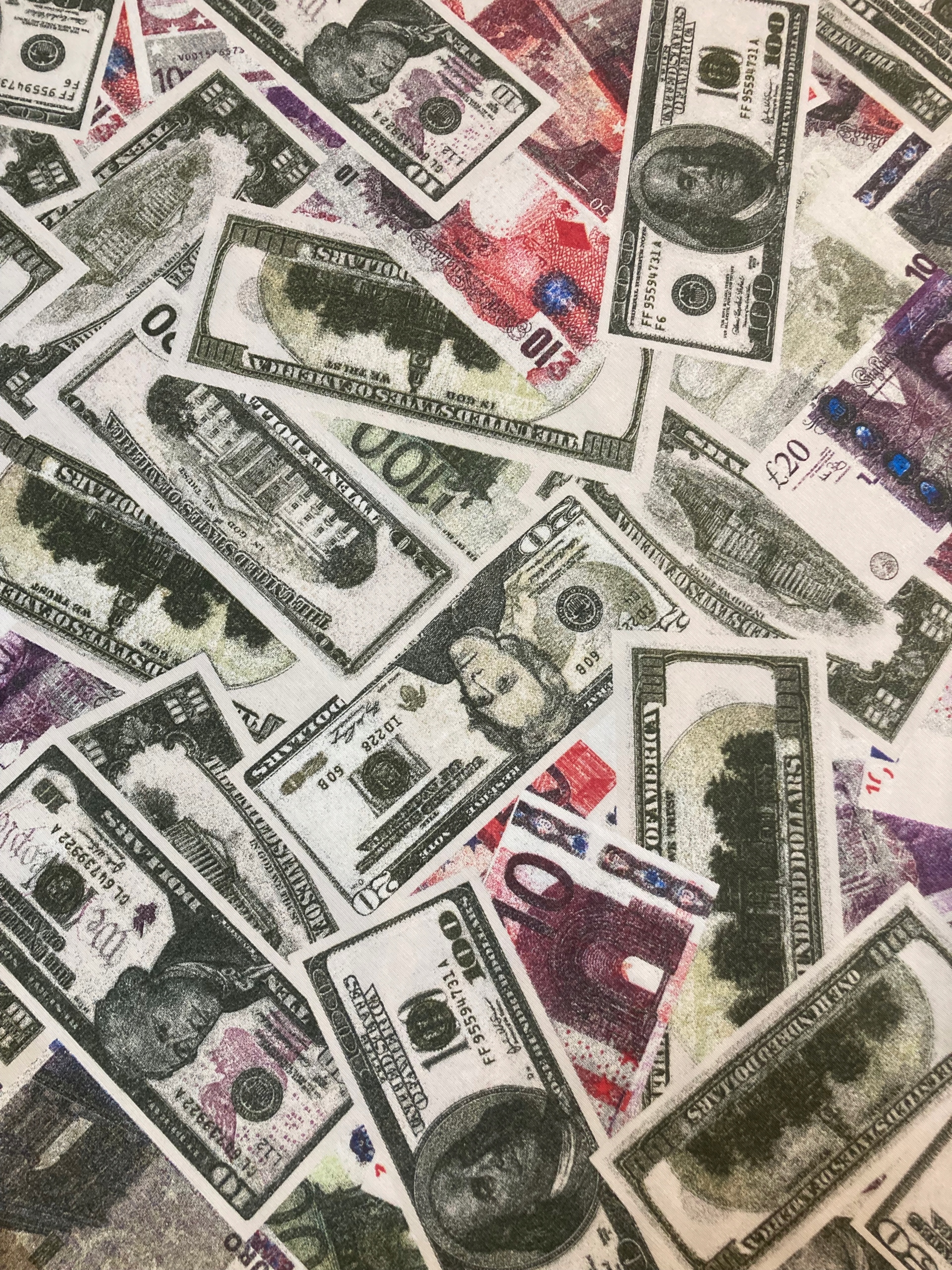 

Tkanina bawełniana kolorowa dolar bawełna