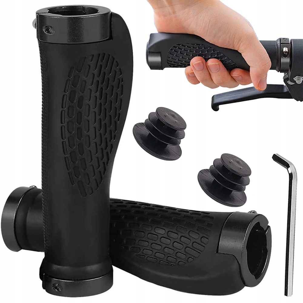 CHWYTY GRIPY NAKŁADKI ROWEROWE RĄCZKI DO KIEROWNICY ROWERU ANTYPOŚLIZGOWE