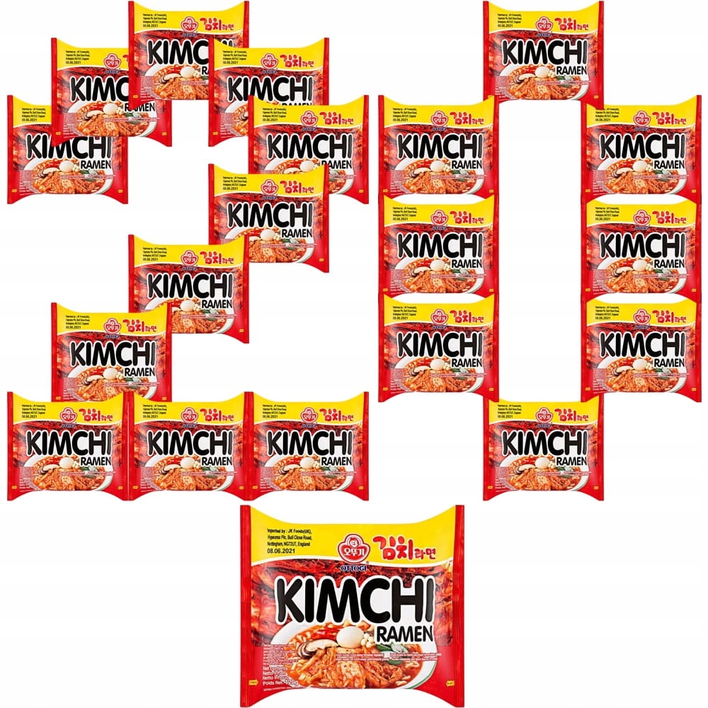 20x Zupka Koreańska Błyskawiczna Makaron Ramen Kimchi Hot Ostra 120g Ottogi