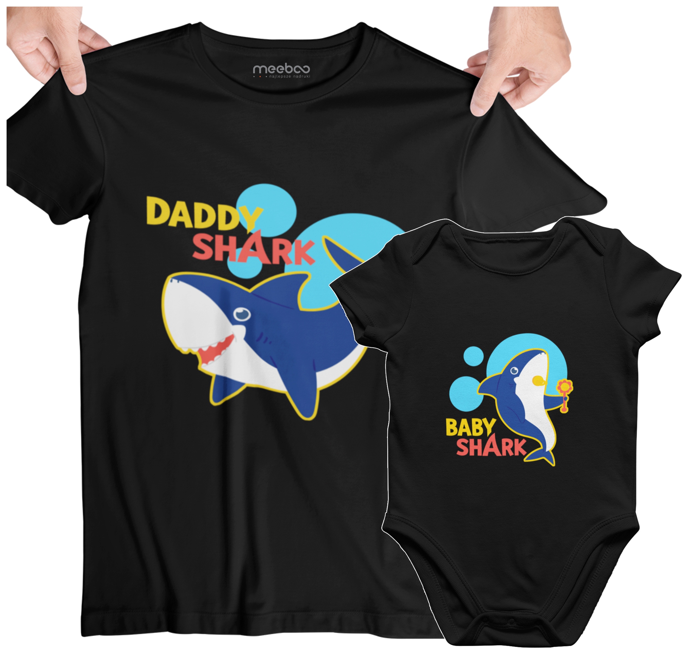 

Zestaw Koszulka Tshirt Body Baby Daddy Shark Tata