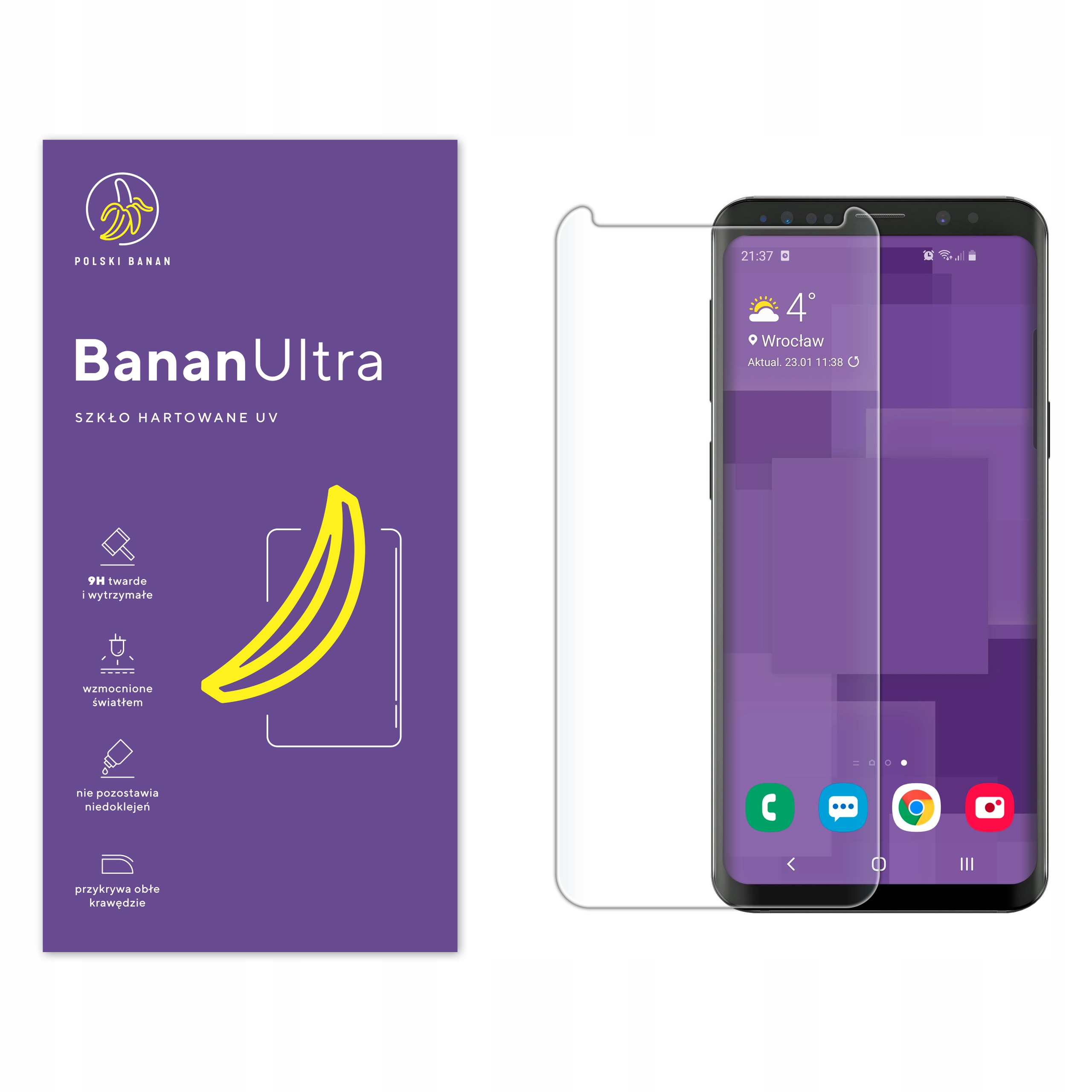 

Szkło Hartowane Uv Polski Banan do Samsung S9