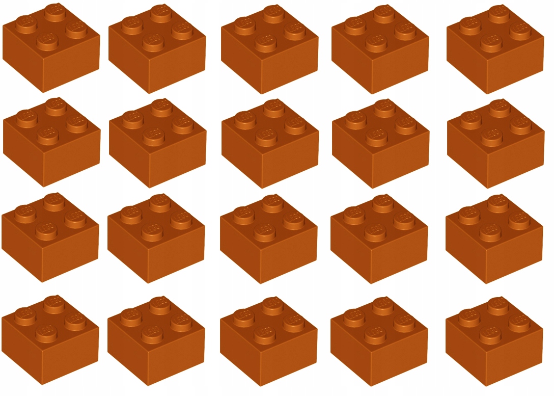 

Lego Belka 2x2 ciemny pomarańczowy 3003 - 20szt