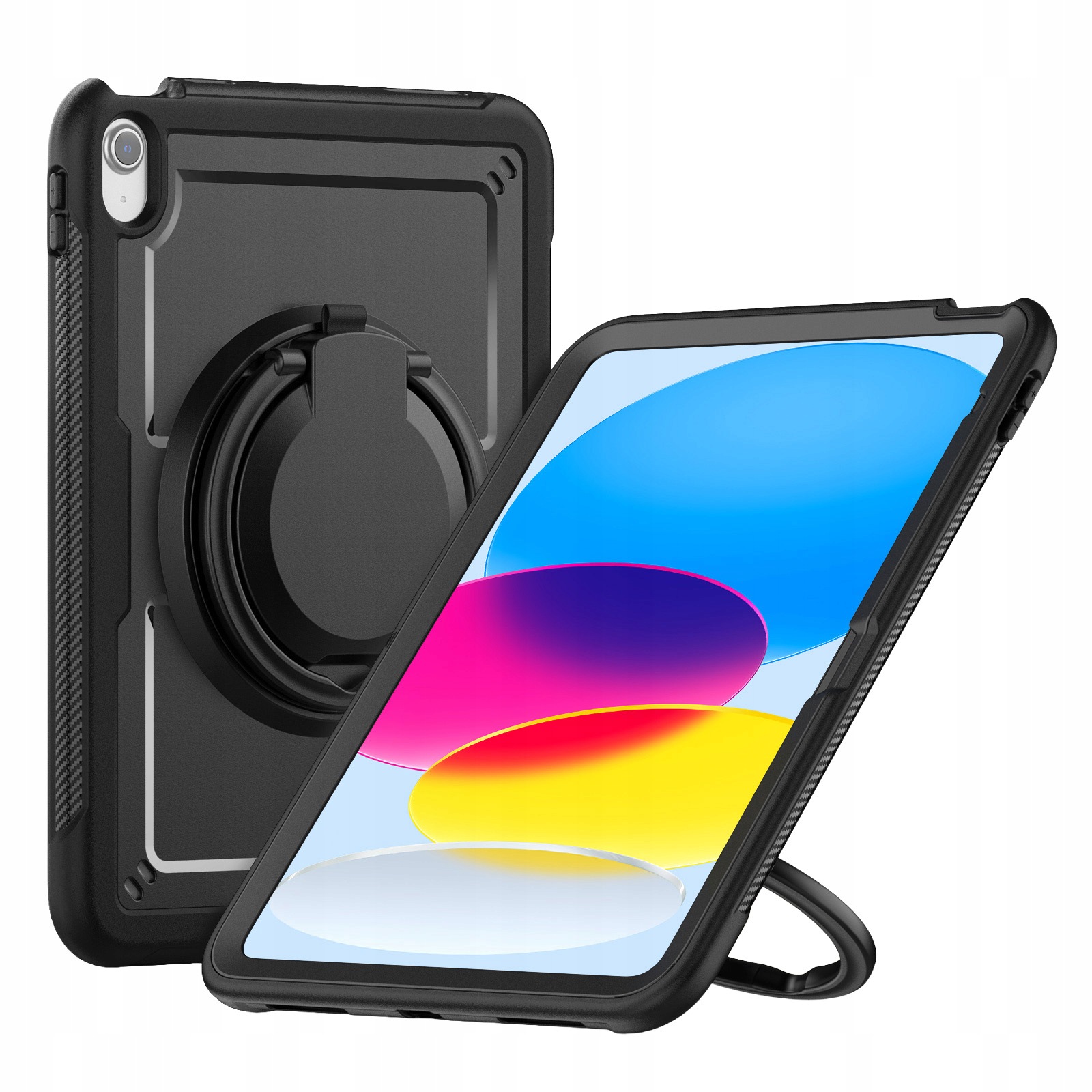 Pouzdro na tablet pro iPad 11 Gen 2025/10 Gen 2022, pancéřové pouzdro s podstavcem