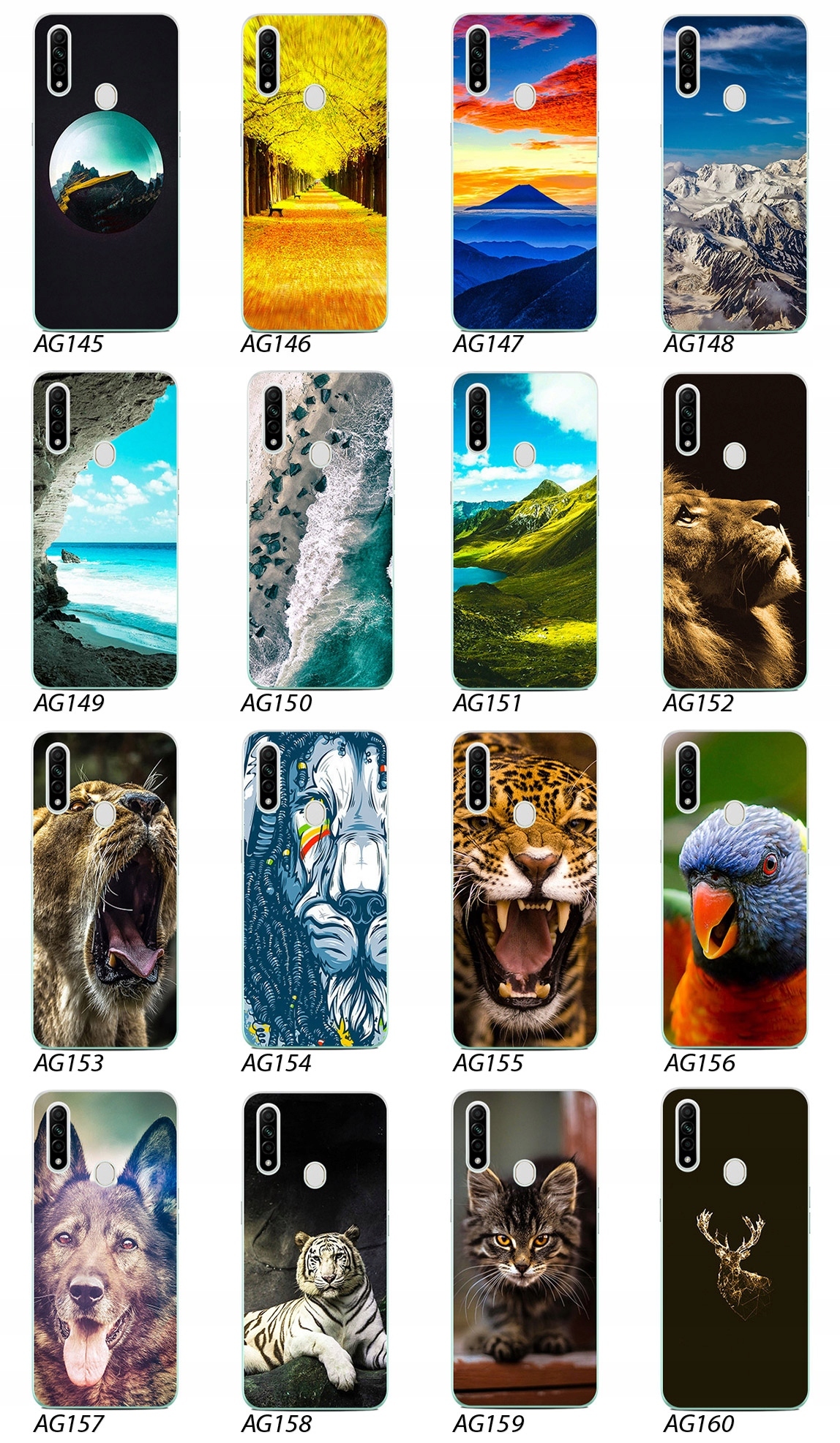 ETUI PLECKI FOTO Case OBUDOWA Pokrowiec WZORY SZKŁO 9H do Oppo A31 2020 Dedykowany model Oppo A31 2020