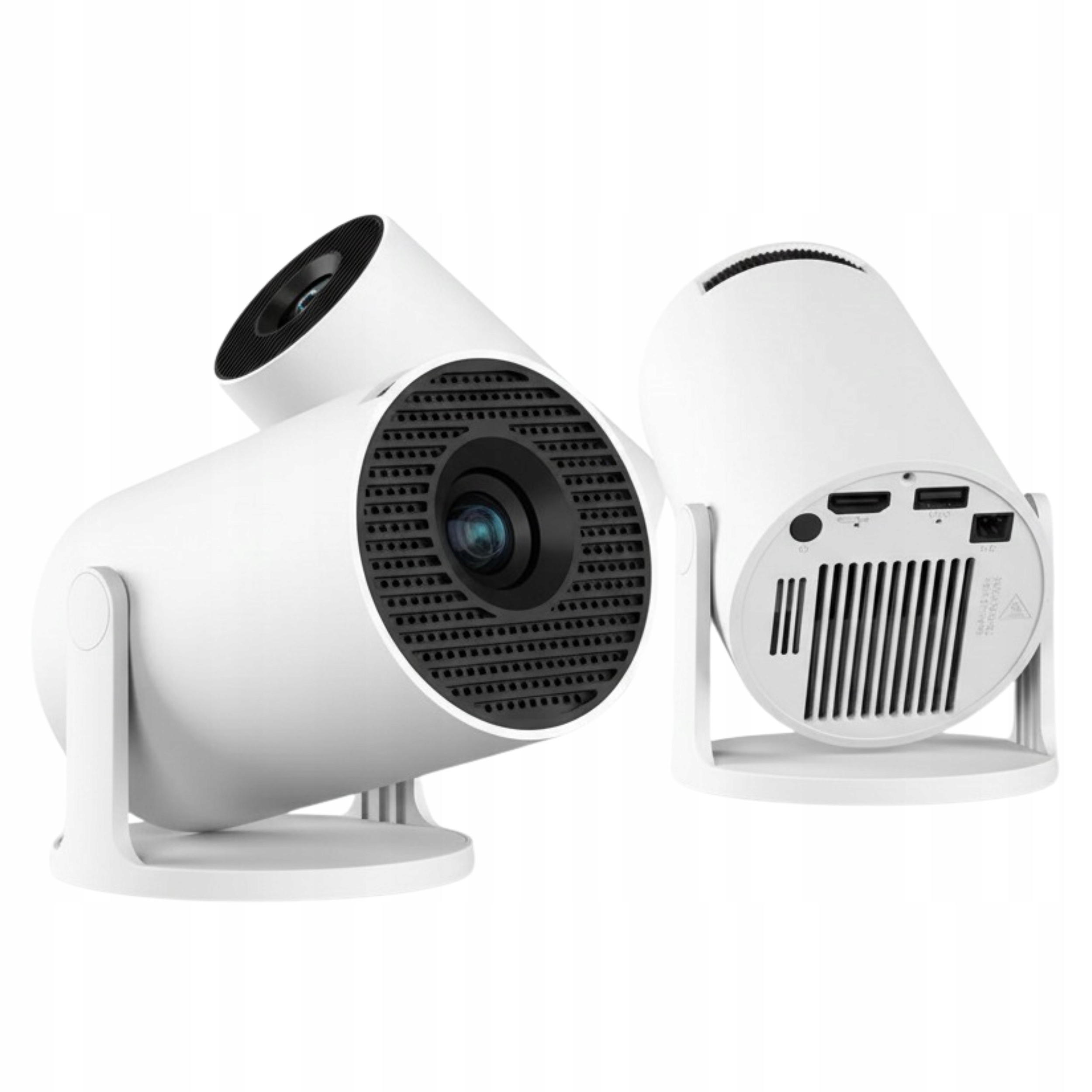 Mini Projektor Android 12 4K 180° WiFi BT Smart TV LED FHD 720p