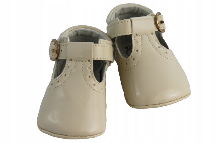 

Buciki Niechodki Niemowlęce Beż Nude r18 Chrzest