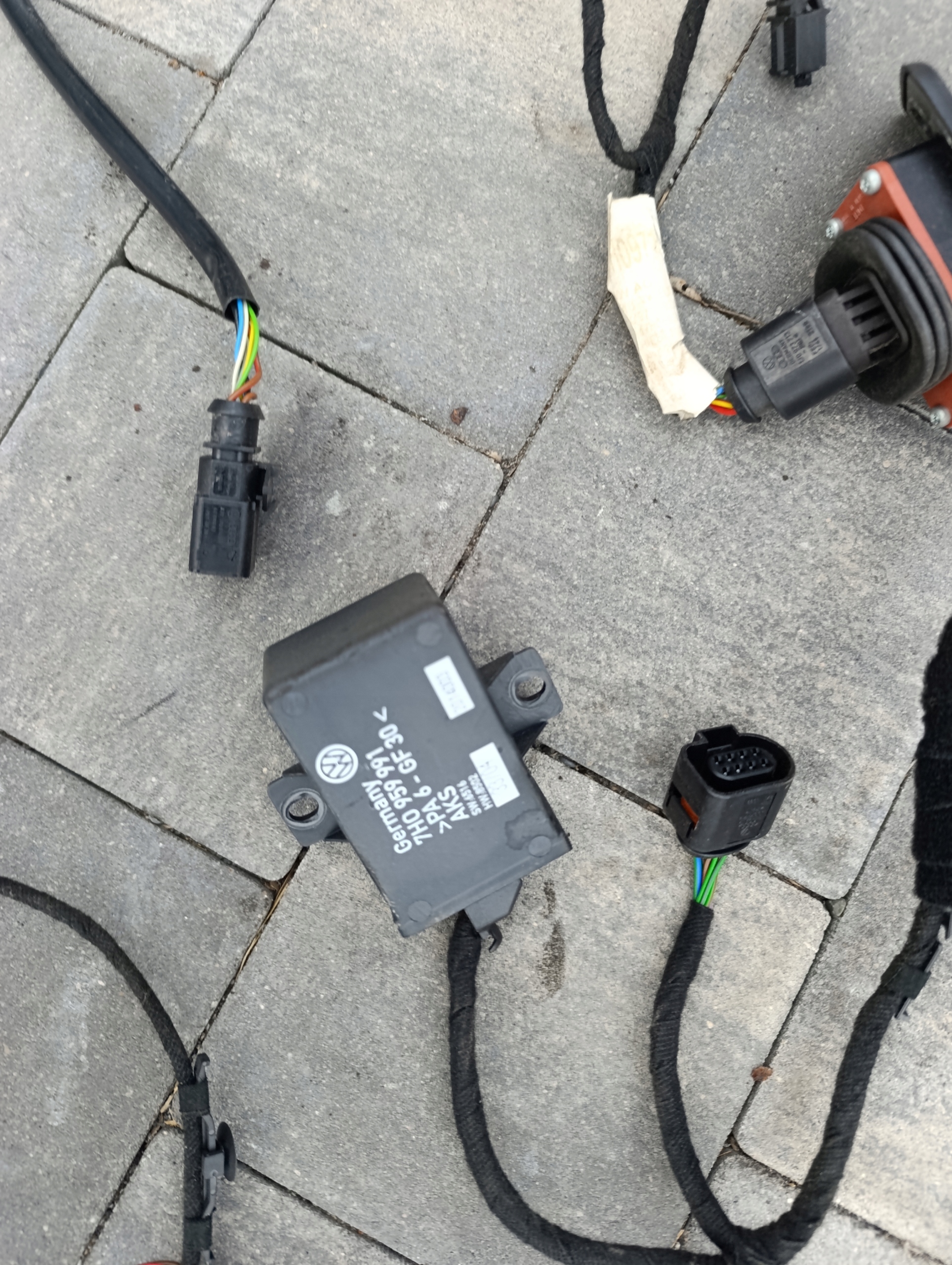 VW T5 wiring bundle running board PRZEROBKA 2X door electrics +DOCIAG bonnet