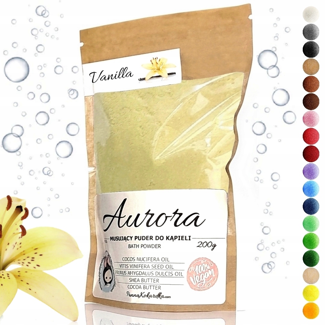 

PK10P Kąpiel zapachowa Wanilia sól Puder spa Shea
