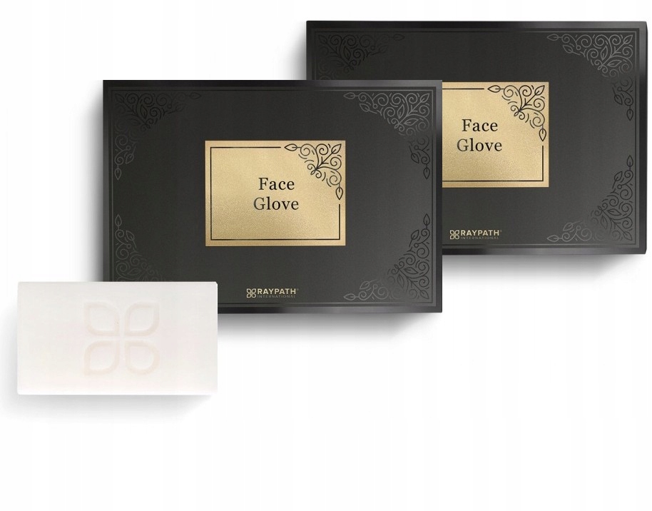 Raypath Face Glove Duo Mydło Białe Zestaw Pielęgnacyjn Nanosrebro Demakijaż