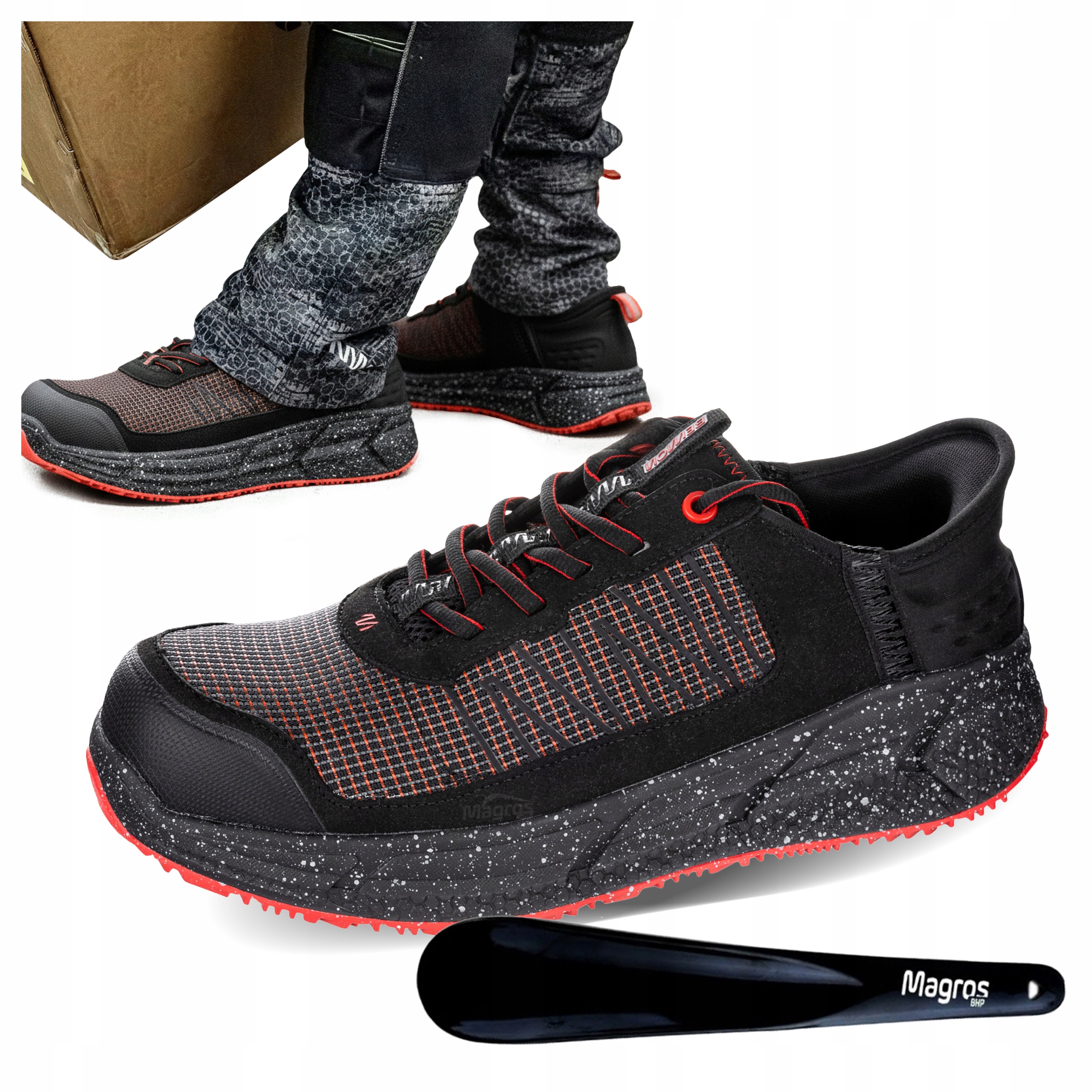 Pánské sportovní ochranné pracovní boty na tenisky Bennon Stepper S1PS Esd 40