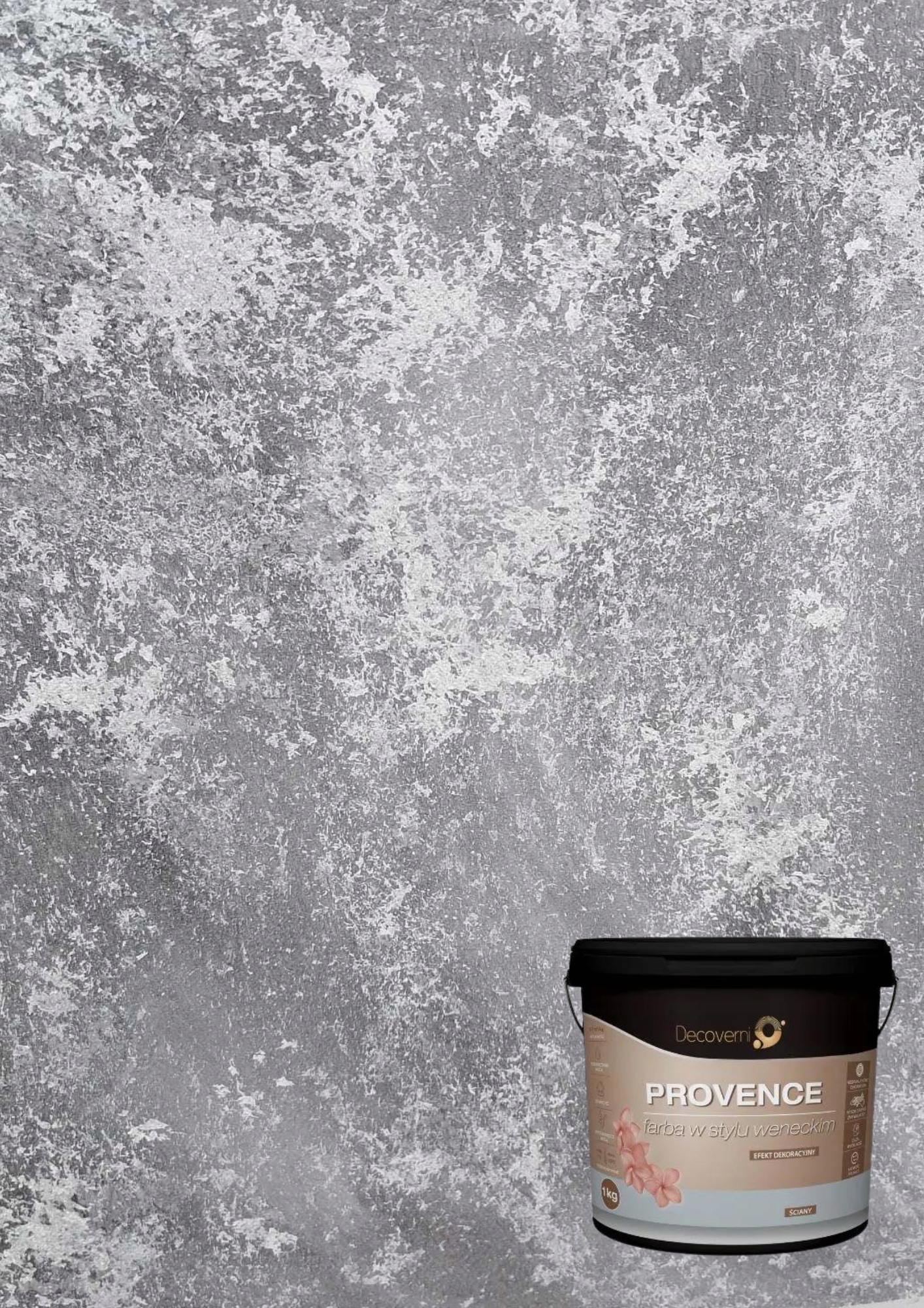 Provence benátská hlína Set Na Cca 6 m2 Šedá