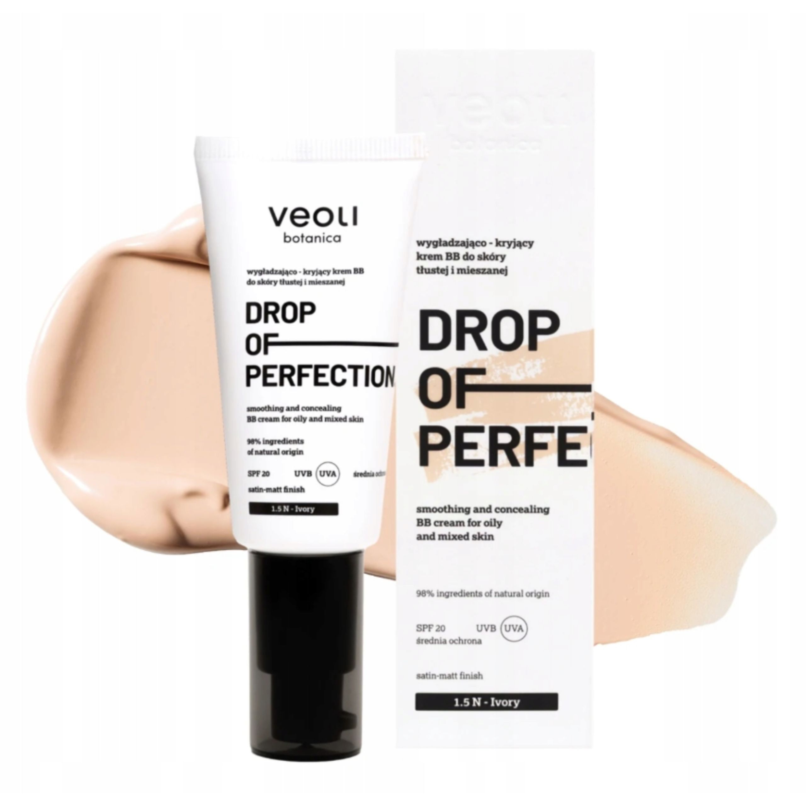 Veoli Botanica Vyhlazující Bb krém 1.5 N Ivory Drop Of Perfection 30 ml