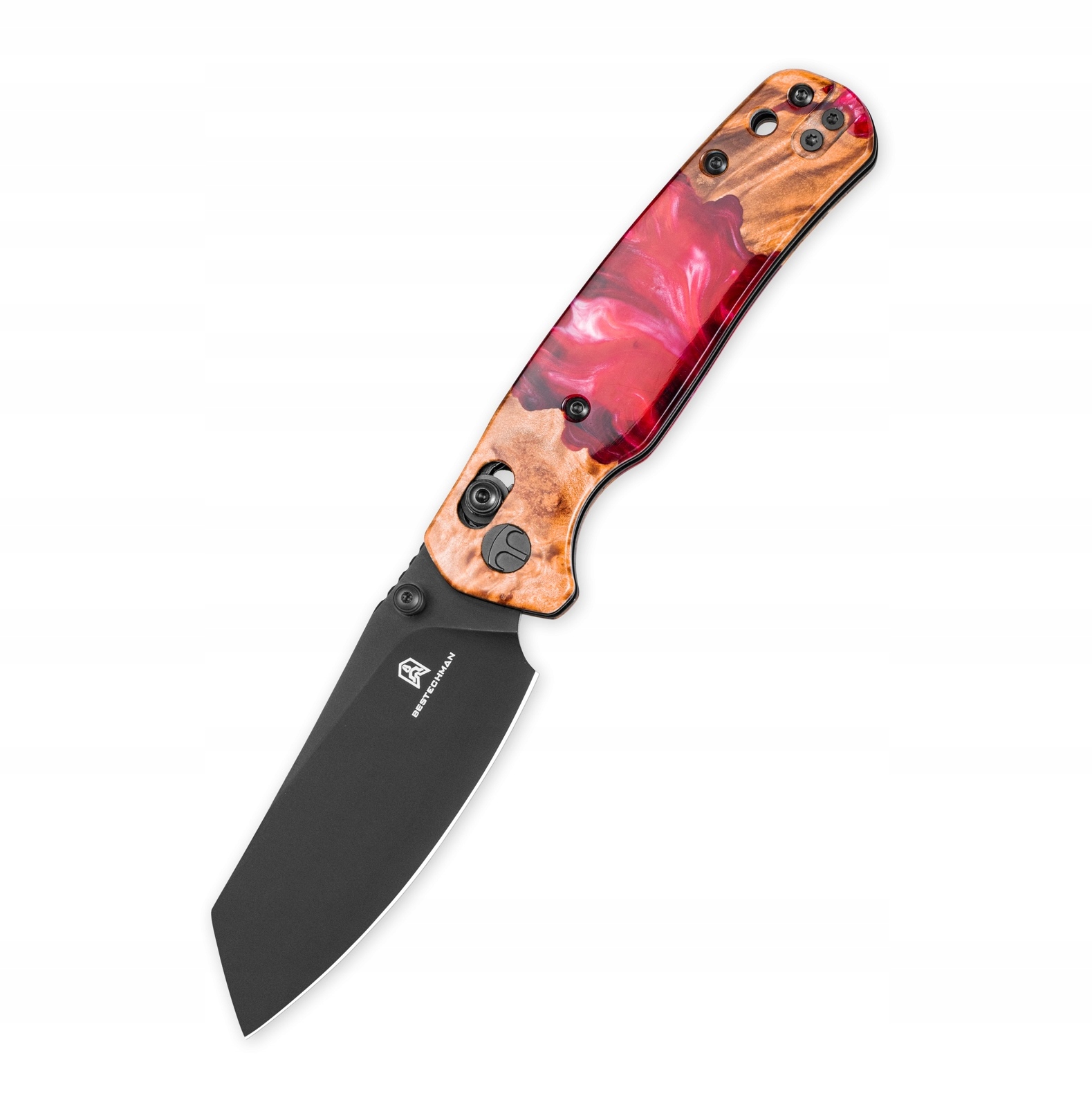 Nůž Bestechman Cicada's Wing Pvd 10Cr15Mov Wood & Resin Bar-Lock