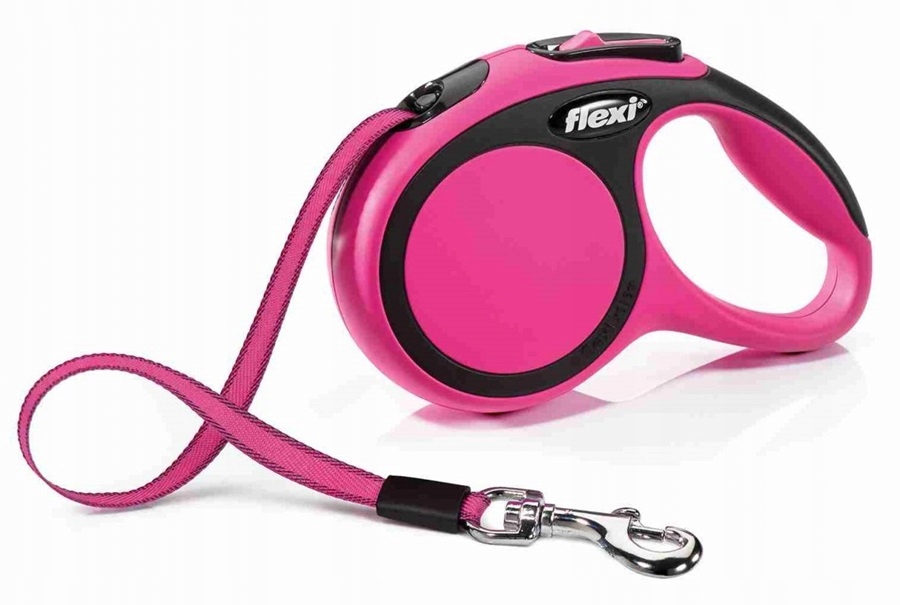 

Flexi Smycz automatyczna Xs taśma 3 m różowa